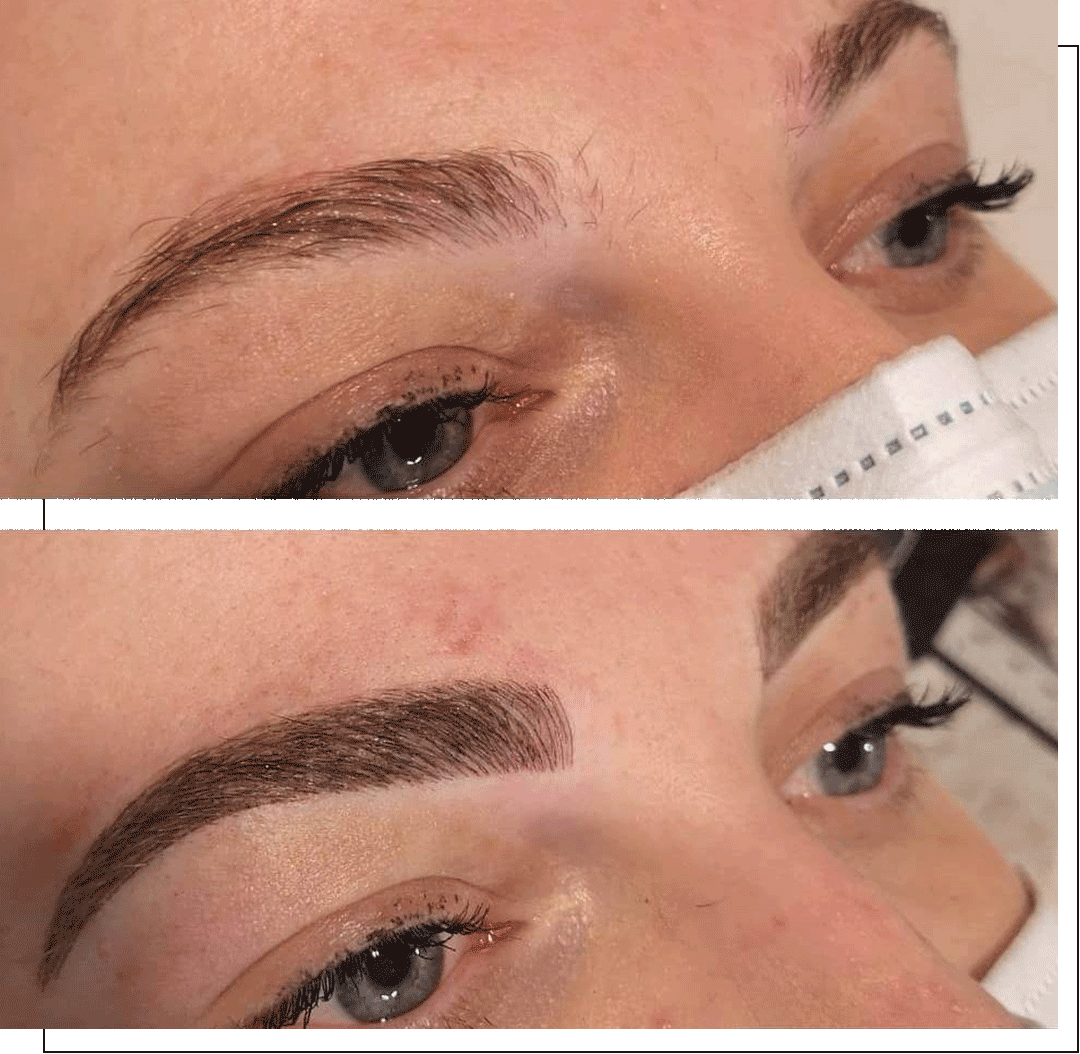 Before and after microblading eyebrows, Beauty, Brows