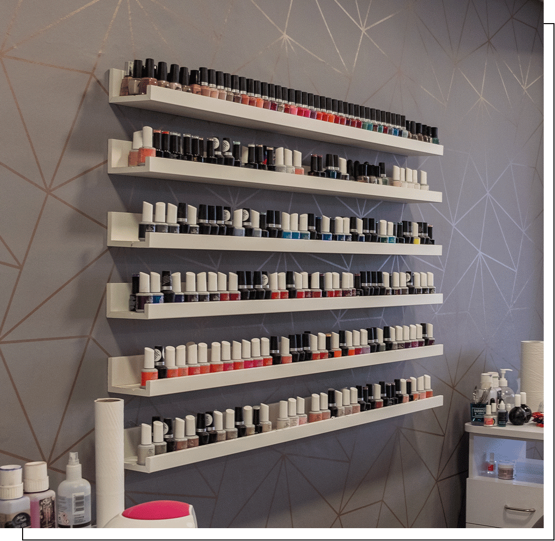 Nail varnish Shelf